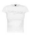 Marc Jacobs Charm Logo Shrunken T-shirt In White