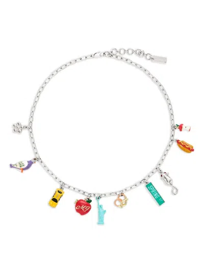 Marc Jacobs Charm New York Necklace In Multi