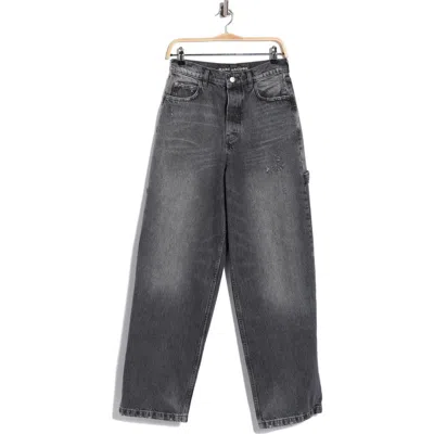 Marc Jacobs Charm Oversized Wide Leg Carpenter Jeans In Black