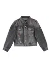 Marc Jacobs Charm Shrunken Trucker In Gray