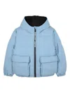 Marc Jacobs Checked Puffer Jacket In Blue