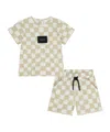 Marc Jacobs Checkerboard Label-patch Tracksuit Set In Brown