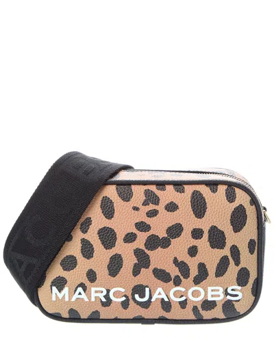 Marc Jacobs Cheetah Bold Flash Leather Camera Bag In Black