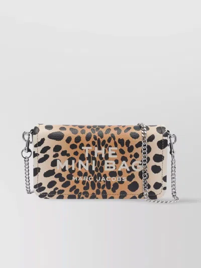Marc Jacobs Cheetah Chain Mini Bag In Nero