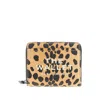 Marc Jacobs Cheetah Print Leather Mini Compact Wallet In Multicolor