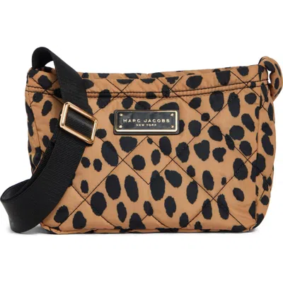 Marc Jacobs Cheetah Print Quilted Nylon Crossbody Bag