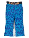 Marc Jacobs Cheetah-print Snow Trousers In Blue