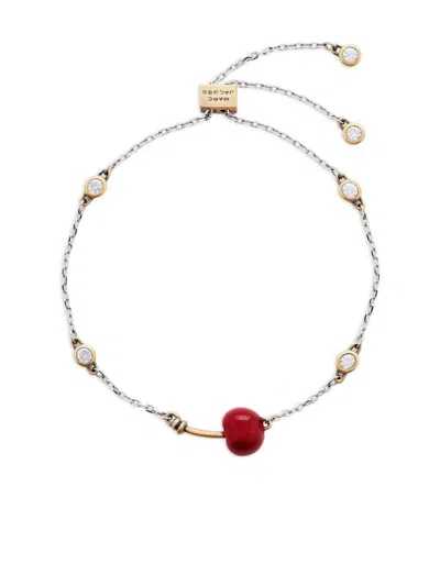 Marc Jacobs Cherry Slider Bracelet In Gold