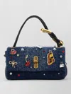 Marc Jacobs Chic Shoulder Bag Featuring Decorative Charms In Blue