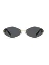 Marc Jacobs Geometric-frame Chain-strap Sunglasses In Multi