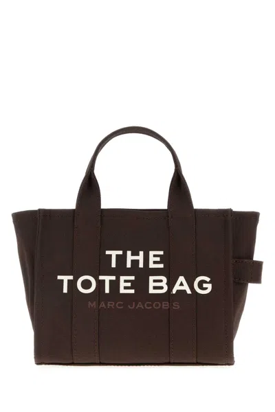 Marc Jacobs Chocolate Canvas Mini The Tote Bag Handbag In White
