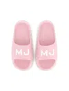 Marc Jacobs Logo-print Slides In Pink