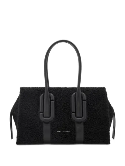Marc Jacobs City Teddy-texture Tote Bag In Black