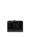 Marc Jacobs Black Leather Mini The Utility Snapshot Dtm Wallet In Black