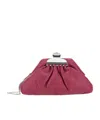 Marc Jacobs Claw Clip Chain Linked Small Clutch Bag In Red