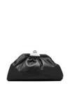 Marc Jacobs Claw Clip Clutch Bag In Black