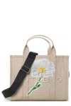Marc Jacobs The Daisy Script Canvas Medium Tote Bag In Brown