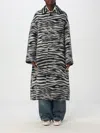 Marc Jacobs Zebra Brushed Alpaca Wool Coat In Bunt