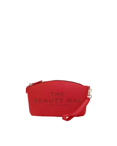 Marc Jacobs Coated Leather Clutch In Red