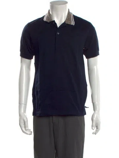 Pre-owned Marc Jacobs Collar Short Sleeve Polo Shirt In Blue
