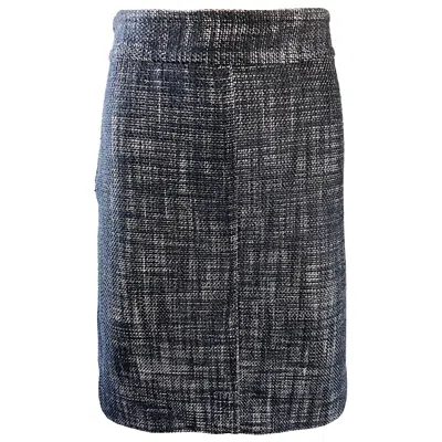 Pre-owned Marc Jacobs Collection Black And White Size 4 / 6 Zipper Detail Pencil Skirt