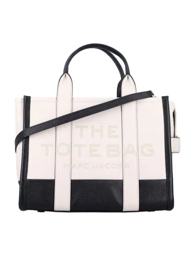 Marc Jacobs Colorblock Medium Tote Bag With Versatile Carrying Options In Neutrals