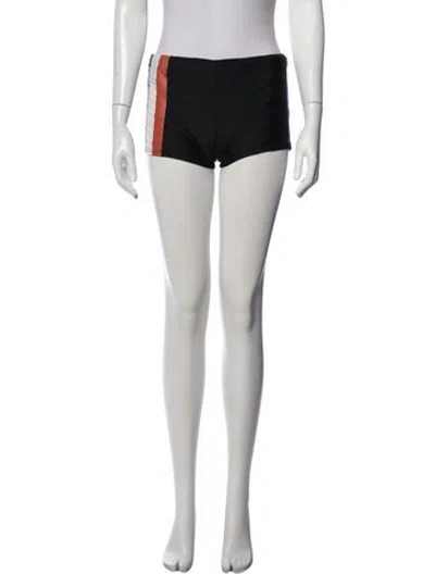 Pre-owned Marc Jacobs Colorblock Pattern Mini Shorts In White