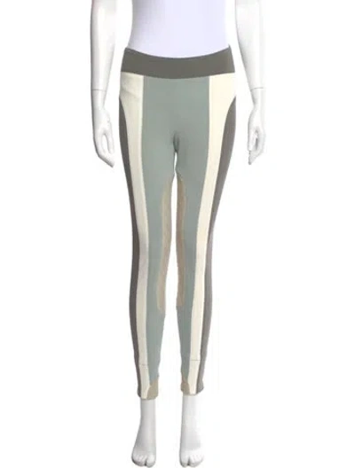 Pre-owned Marc Jacobs Colorblock Pattern Skinny Leg Pants In Green