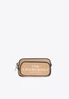 Marc Jacobs Colorblocked Pebbled Leather Crossbody Bag In Sand