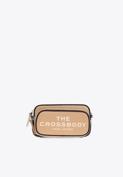 Marc Jacobs Colorblocked Pebbled Leather Crossbody Bag In Sand