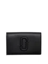 Marc Jacobs The Leather J Marc Tri-fold Wallet In Black
