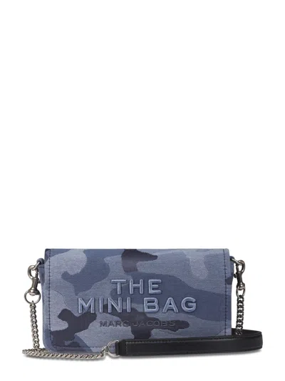 Marc Jacobs Compact Camouflage Mini Bag With Chain Strap In Gray