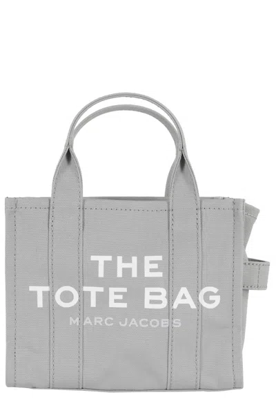 Marc Jacobs Compact Canvas Tote Bag In Grey
