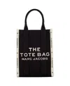 Marc Jacobs Compact Cotton Canvas Tote Bag In Black
