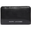 Marc Jacobs Compact Leather Wallet In Black