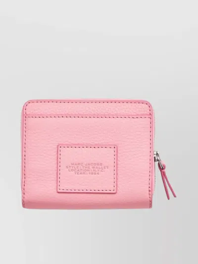 Marc Jacobs Compact Leather Wallet Card Slots In Pink