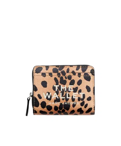 Marc Jacobs Womens The Mini Compact Leather Wallet Black Multi In Nude