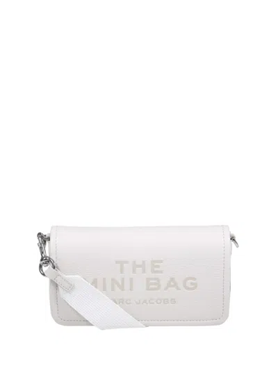 MARC JACOBS MARC JACOBS COMPACT WHITE COW LEATHER CLUTCH WITH EMBOSSED DETAIL