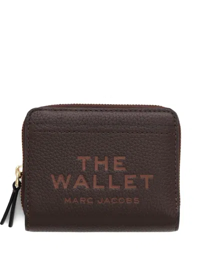 Marc Jacobs Compact Zip Wallet In Brown