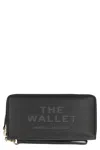 Marc Jacobs Continental Leather Wallet In Black