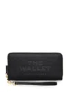 Marc Jacobs Continental Leather Wallet In 黑色