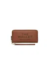 Marc Jacobs Continental Leather Wallet In Brown