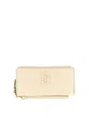 Marc Jacobs Continental Wallet With Logo In White