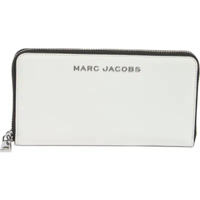 Marc Jacobs Continental Zip Wallet In White