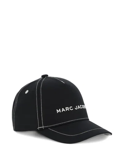Marc Jacobs Kids' Contrast-stitch Baseball Cap In Black