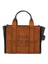 Marc Jacobs Small Copper Suede Tote Bag In Brown