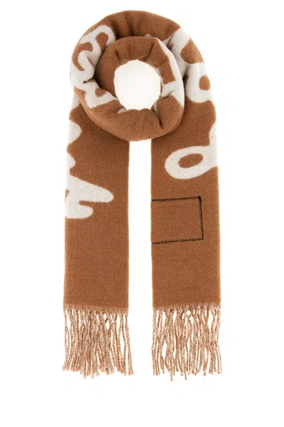 Marc Jacobs Copper Wool Scarf In Brown
