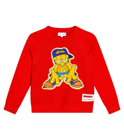 Marc Jacobs Kids' Cotton-blend Fleece Sweatshirt In Red