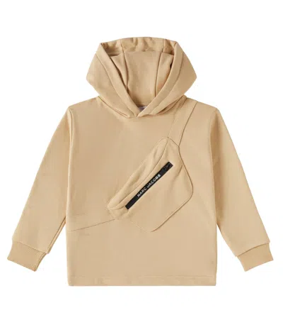 Marc Jacobs Kids' Cotton-blend Jersey Hoodie In Sand
