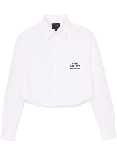 Marc Jacobs Cotton Cropped Shirt In White